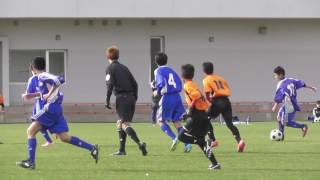 2017.1.21　高円宮杯サッカーリーグ堺整形外科杯第９回福岡県ユース(U-15)サッカー福岡支部リーグ　宗像セントラルネクスト　vs　カミーリア筑紫野２nd　(前半)