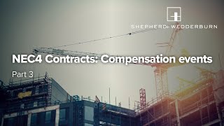 Construction & Infrastructure Webinar Series: Compensation Events