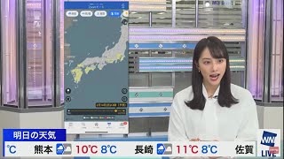 【武藤彩芽】口固まってしまいました　ウェザーニュース切り抜き