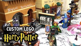 Amazing LEGO Diagon Alley with Full Interiors! Custom Harry Potter