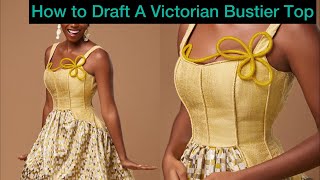 How to Draft a Victorian Bustier Top