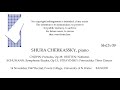 SHURA CHERKASSKY Recital 1967   CHOPIN  BRITTEN  SCHUMANN  STRAVINSKY   BANGOR