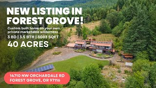 Custom Built Home in Forest Grove on 40- Acres