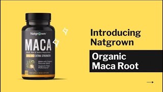 🔥Natgrown Organic Maca Root Powder Capsules☝️. #macaroot #macarootpowder #extasterength