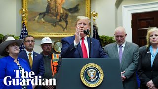 Trump re-writes environmental protections and says 'I am a big believer in the environment'