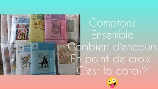 💖 Mes encours#pointdecroix #crossstitch #vipcrossstitch #fgoby ... Catastrophe ou pas? 🤣