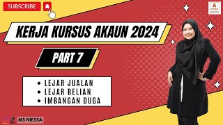 Kerja Kursus Akaun (Part 7: Lejar Belian, lejar Jualan & Imbangan Duga sebelum pelarasan)