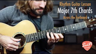 How to Play Maj7 Chords Across the Fretboard!