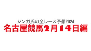 2月14日名古屋競馬【全レース予想】2024