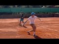 Paris 2024 - Jannik Sinner preparing for the upcoming Olympics with Kei Nishikori