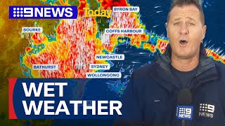 Weather alert as heavy rain and flooding expected to hit Sydney and Queensland | 9 News Australia