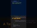 What is a text block? - Cracking the Java Coding Interview