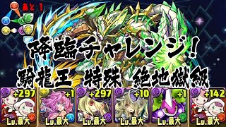 【パズドラ】降臨チャレンジ！【ノーコン】 騎龍王 特殊 絶地獄級 (2015.07.10-20) 最強装備・曲芸士 龍族拼圖