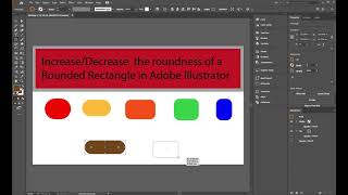 Increase/ Decrease the roundness of Rounded Rectangle in Adobe Illustrator