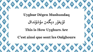 Uyghur Dégen Mushundaq Lyrics \u0026 Translation (Uyghur/English/French) || ئۇيغۇر دېگەن مۇشۇنداق