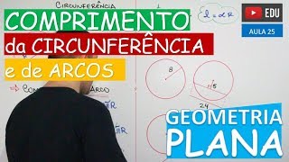 ⭕ Comprimento da Circunferência (com exercícios) - GEOMETRIA PLANA (Aula 25)