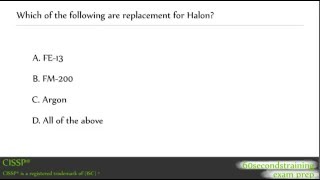 CISSP - Halon replacement