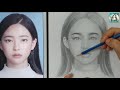 왕초보연필인물화 임보라 im bora face drawing 눈 코 입 명암 넣는 비법 자세히 전부~~알려드립니다. 인물화 기초