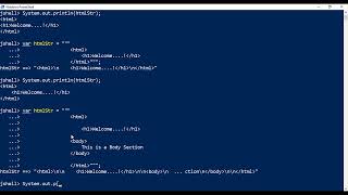 String Text Blocks in Java