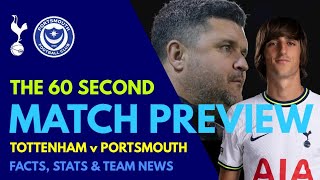 THE 60 SECOND MATCH PREVIEW: Spurs v Portsmouth: Facts, Stats & Team News: FA Cup Third Round
