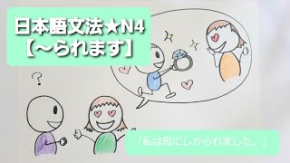 ★新★【みんなの日本語】第37課　練習A-1.2「私は母にしかられました。」(受身)