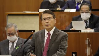 令和4年3月福井市議会定例会　3月2日本会議（一般質問２１）近藤實議員 手話通訳挿入