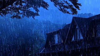 Barulho de Chuva para Dormir Profundamente ⛈ Som de Chuva no Telhado, Vento e Trovão #5 Sleep Sounds