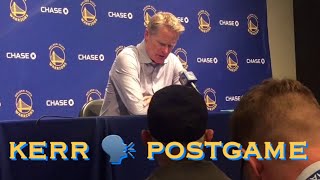 [HD] Entire KERR postgame: “very very disappointing game”; “carelessness” — TRANSCRIPT BELOW 👇