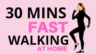 30 MINUTE WALKING AT HOME | FAST WALKING FITNESS | EXERCISE VIDEO TO LOSE WEIGHT  Lucy Wyndham-Read