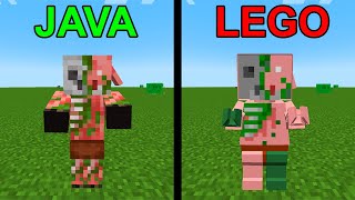 Java vs Lego mob textures