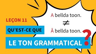 Orthographe: Le ton grammatical | Leçon 11