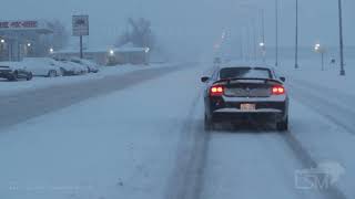 01-28-2020 Dodge City, KS - Vehicles Spinning Sideways -  Vehicles Stuck