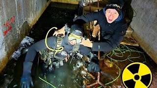 ✅SCUBA diving under the Chernobyl Reactor 😱 Flooded bunker under the Power Unit ☢☢☢