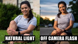 NATURAL LIGHT VS OFF CAMERA FLASH | Why I Prefer Off Camera Flash Over Natural Light