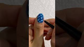 Easy blue heart nail art for valentines day #nailart #valentinespecial #lovenails #marblenails #diy