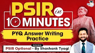 Learn Answer Writing | Practice PYQs | PSIR Optional | UPSC