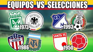 🔥Equipos COLOMBIANOS🇨🇴 vs Selecciones NACIONALES🌎 | CAMILO MD