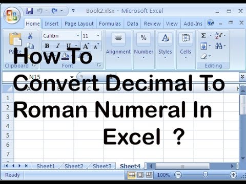 How To Convert Decimal To Roman Numeral In Excel How To Convert Decimal To Roman Numeral In Excel