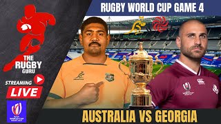 AUSTRALIA VS GEORGIA LIVE RUGBY WORLD CUP 2023 GAME 4 COMMENTARY