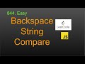 844.  Backspace String Compare  LeetCode (Google Interview Question) JavaScript