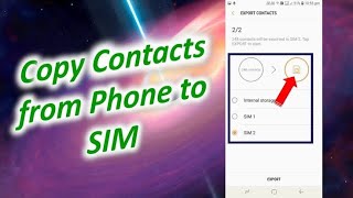 Yadda zakayi copy contact Dinka daga wayarka zuwa sim card