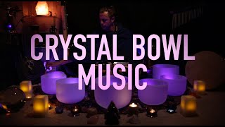 432Hz - Crystal Singing Bowls - Musical Sound Bath (No Talking, Unintentional ASMR)