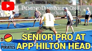 Pickleball APP Hilton Head Men's Doubles Senior Pro Consolation bracket 1