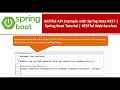 RESTful API Example with Spring Data REST | Spring Boot Tutorial | RESTful Web Services
