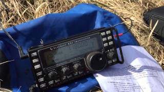 Elecraft KX3 QRP Pileup on SOTA Summit