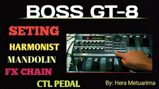 Tutorial - Cara seting - Harmonist  mandolin Fx Chain Set Pedal CTL (BOSS GT8)