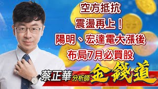 中視【金錢道】20220628 #蔡正華：空方抵抗，震盪再上！陽明、宏達電大漲後，布局7月必買股 #中視 #中視新聞 #金錢道 #摩爾證券投資顧問