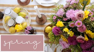 Spring Tablescape | Spring Table Settings and Decorations