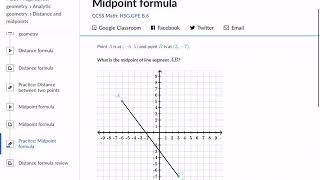 Khan Academy Tutorial: midpoint formula