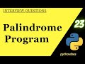 Palindrome Program:Beginners to Experts| in #python #programming #coding @pythonvibes_